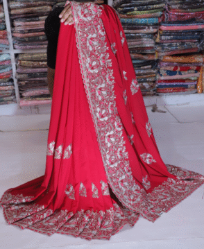 Red Georgette Saree
